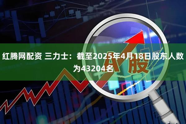 红腾网配资 三力士：截至2025年4月18日股东人数为43204名