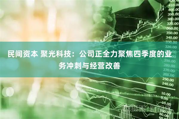 民间资本 聚光科技：公司正全力聚焦四季度的业务冲刺与经营改善